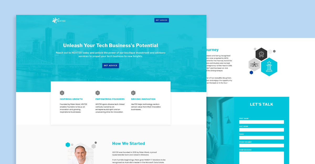 One-pager website