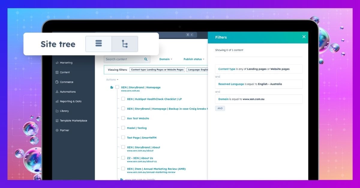Optimising Website Organisation with HubSpot Content Hub's Site Tree Tool
