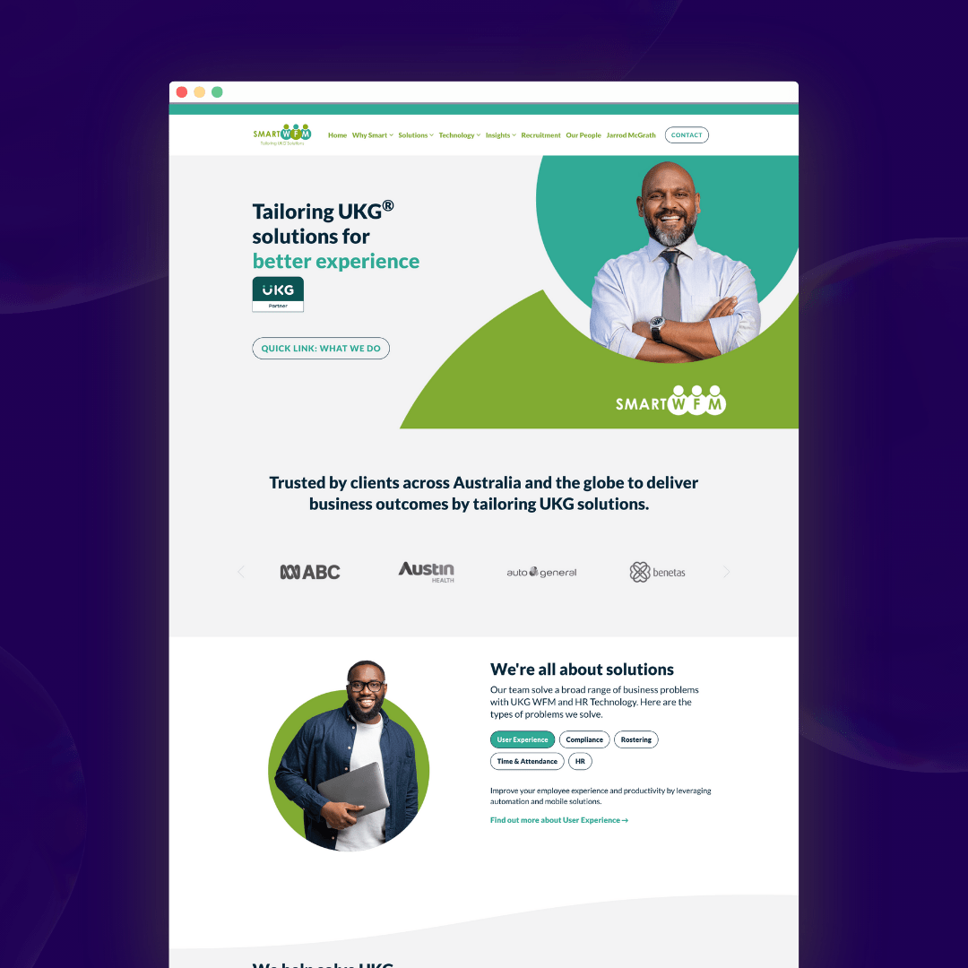 Old Smart WFM Homepage