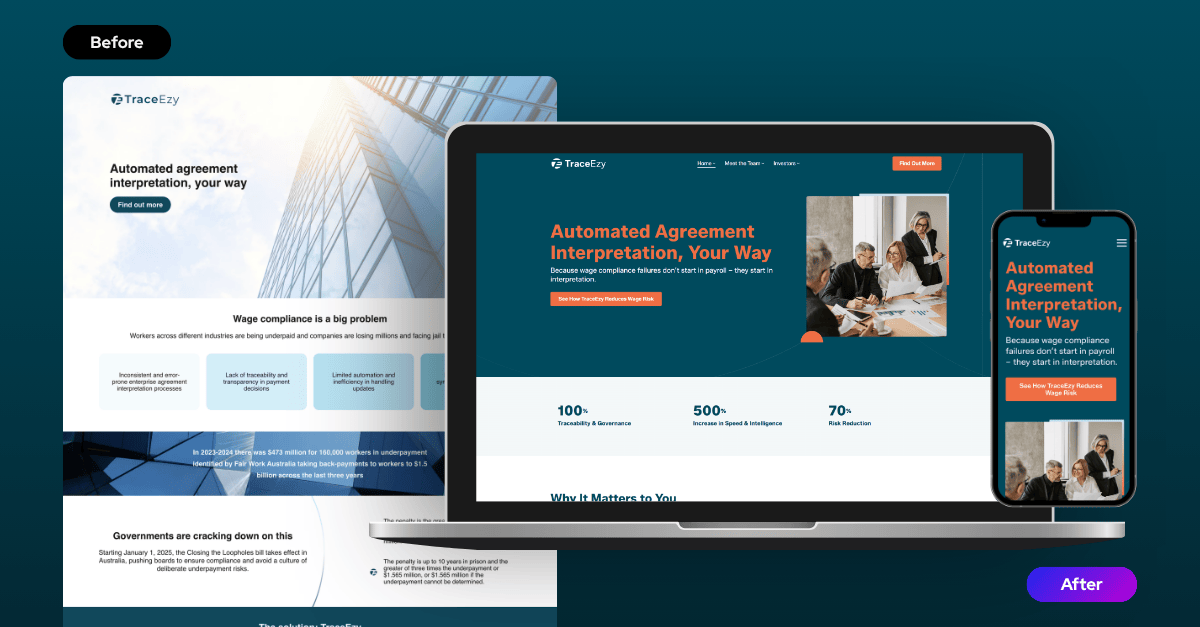 TraceEzy Website Refresh